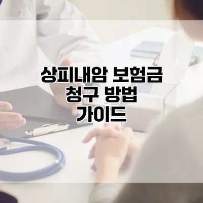 상피내암 보험금 청구 방법 가이드