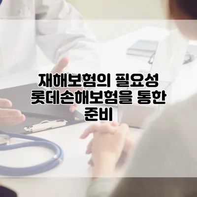 재해보험의 필요성 롯데손해보험을 통한 준비