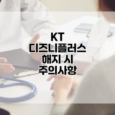 KT 디즈니플러스 해지 시 주의사항