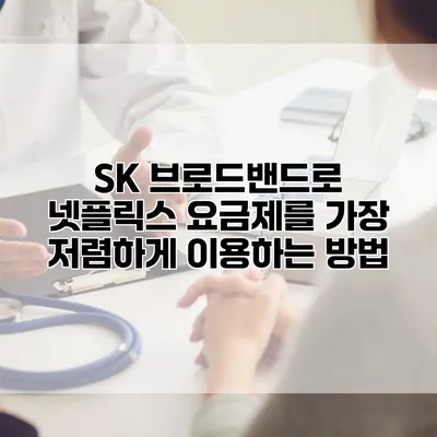 SK 브로드밴드로 넷플릭스 요금제를 가장 저렴하게 이용하는 방법
